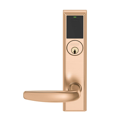 Wireless Mortise Lock Satin Bronze Clear Coated