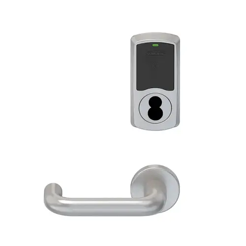 Wireless Mortise Lock Satin Chrome Antimicrobial Coated