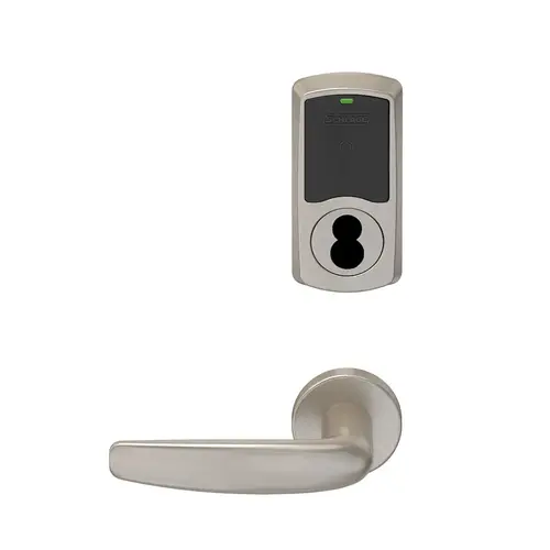 Wireless Mortise Lock Satin Nickel Plated Clear Coated