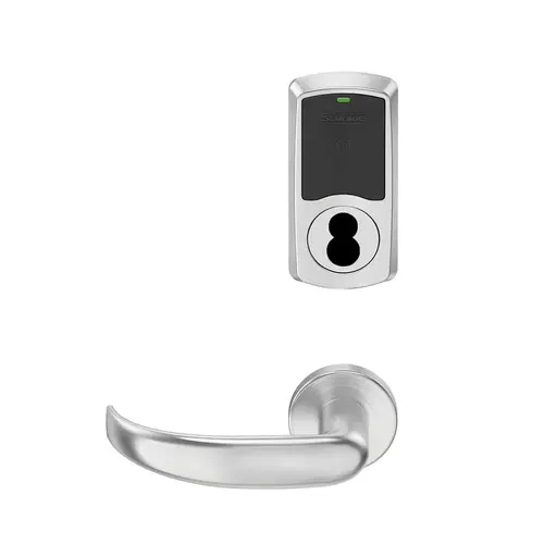 Wireless Mortise Lock Satin Chrome Antimicrobial Coated