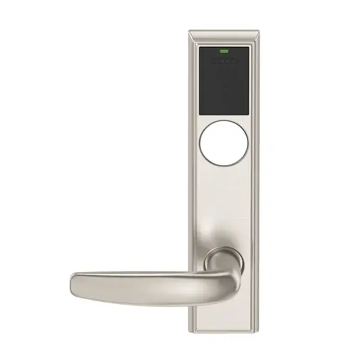 Wireless Mortise Lock Satin Nickel Plated Clear Coated