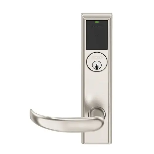 Wireless Mortise Lock Satin Nickel Plated Clear Coated