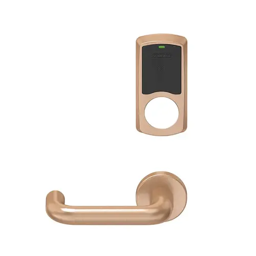 Wireless Mortise Lock Satin Bronze Clear Coated