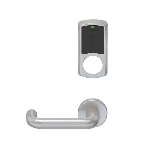 Wireless Mortise Lock Satin Chrome Antimicrobial Coated