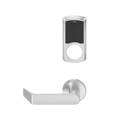 Wireless Mortise Lock Satin Chrome Antimicrobial Coated