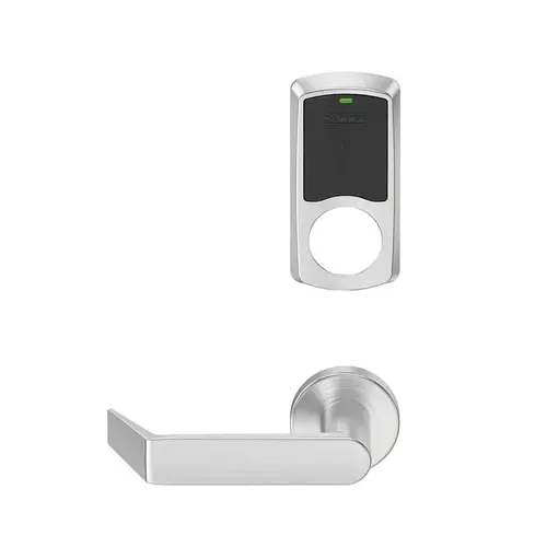 Wireless Mortise Lock Satin Chrome Antimicrobial Coated