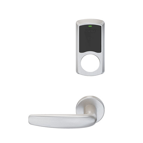 Wireless Mortise Lock Satin Chrome Antimicrobial Coated