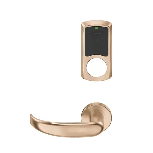 Wireless Mortise Lock Satin Bronze Clear Coated