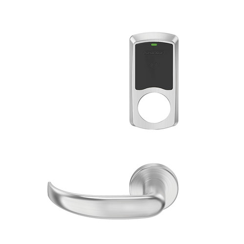 Wireless Mortise Lock Satin Chrome Antimicrobial Coated