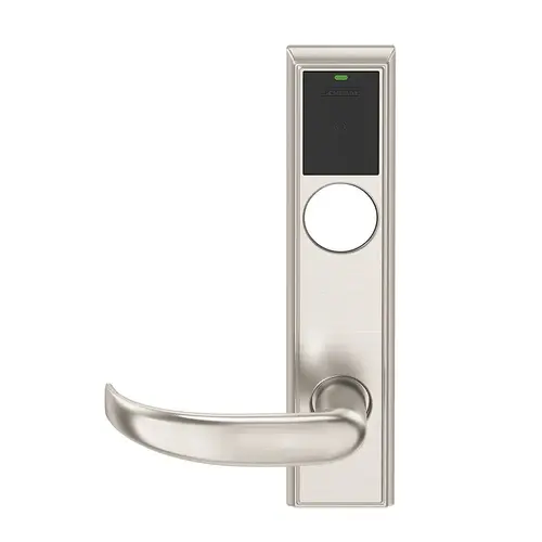 Wireless Mortise Lock Satin Nickel Plated Clear Coated