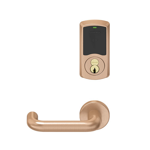 Wireless Mortise Lock Satin Bronze Clear Coated