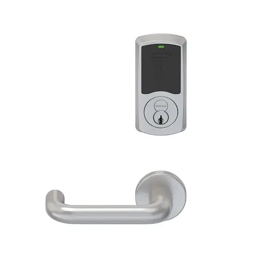 Wireless Mortise Lock Satin Chrome Antimicrobial Coated