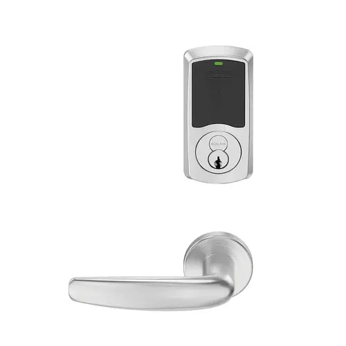 Wireless Mortise Lock Satin Chrome Antimicrobial Coated