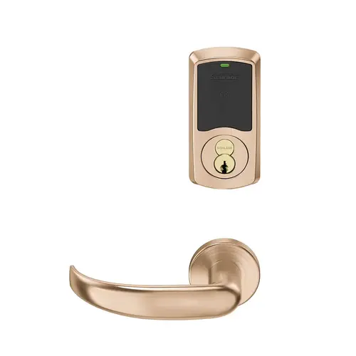 Wireless Mortise Lock Satin Bronze Clear Coated