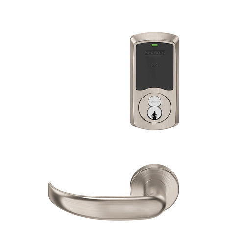 Wireless Mortise Lock Satin Nickel Plated Clear Coated