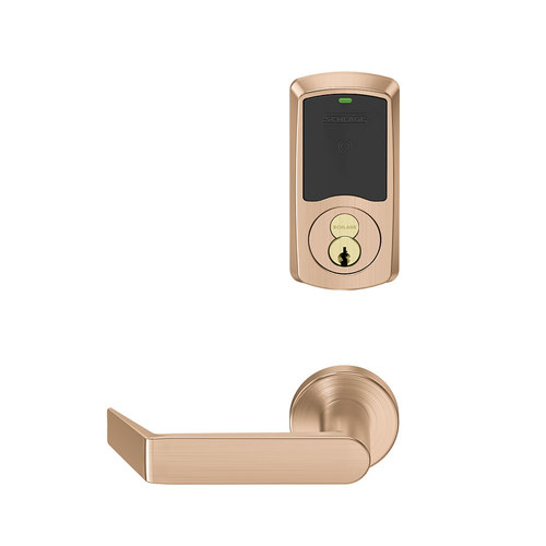 Wireless Mortise Lock Satin Bronze Clear Coated