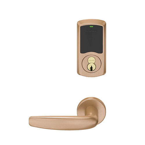 Wireless Mortise Lock Satin Bronze Clear Coated