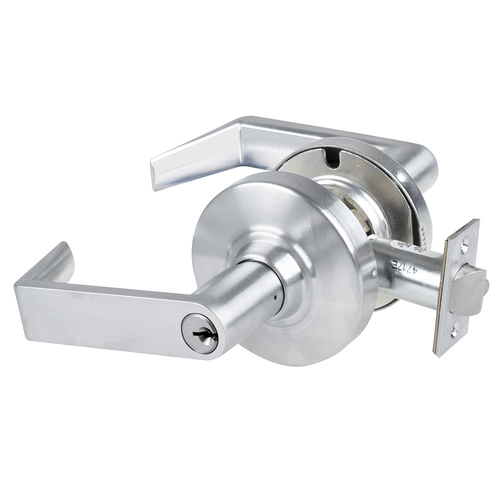 ND Series Classroom Security C Keyway Rhodes with Indicator Rose and 13-247 Latch 10-025 Strike Satin Chrome Finish