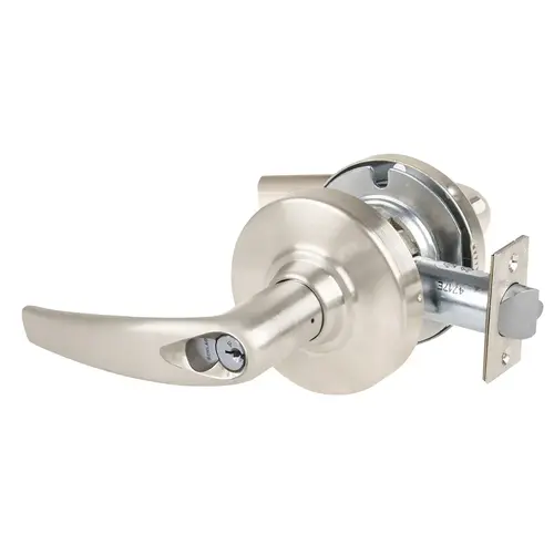 Schlage Athens Lever Entrance/Office Lock, Grade 1, FSIC Prep, 5" Backset Extension, Satin Nickel Finish, Non-Handed