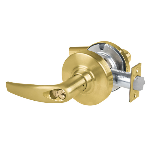 Schlage ND80RDATH606 ND Series Storeroom Large Format Athens with 13-247 Latch 10-025 Strike Satin Brass Finish