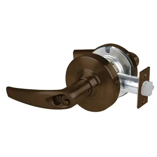 Schlage Grade 1 Corridor Lock, Athens Lever, FSIC Prep with Core, Oil Rubbed Bronze Finish, 5" Backset Extension, Non-Handed