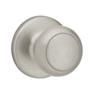 Cove Knob Interior Single Cylinder Handleset Trim, Satin Nickel