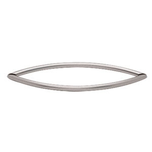 Brushed Nickel 18" Crescent Style Back-to-Back Towel Bars