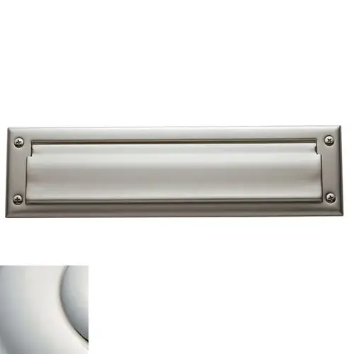 Letter Box Plate Lifetime Bright Nickel Finish