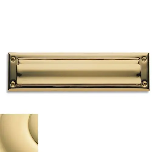 Letter Box Plate Unlacquered Brass Finish