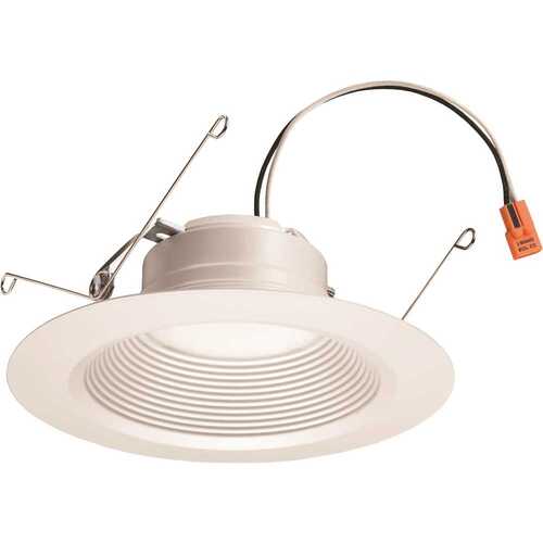Contractor Select E 5 in./6 in. 3000K 835 Lumens Soft White Integrated LED Recessed Retrofit Smooth Trim