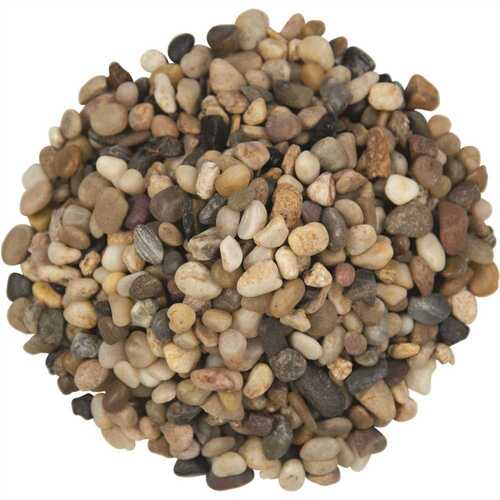 MS International, Inc MMIX1.2POL40HP Mixed Polished 0.5 cu. ft . per Bag (0.25 in. to 0.5 in.)Bagged Landscape Rock (/Covers 14 cu. ft.)
