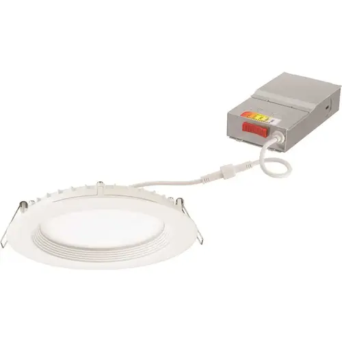Juno WF6 REG SWW5 90CRI MW M6 Contractor Select WF6 REG SWW5 6 in. Selectable CCT Ultra Slim Canless Integrated LED White Recessed Light