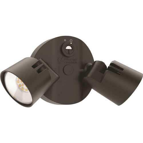 Lithonia Lighting HGX LED 2RH ALO 40K 120 PE DDB M2 Contractor Select HGX Dark Bronze Outdoor Integrated LED Flood Light with Dusk to Dawn Photocell