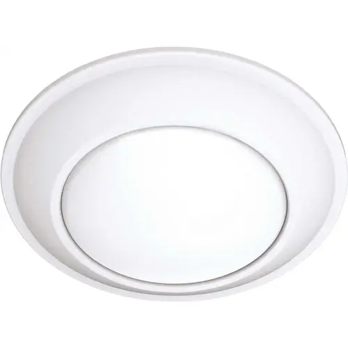 Contractor Select JSBT 4 in. Matte White Wet Location Integrated LED Flush Mount Fixture Color/Finish Family