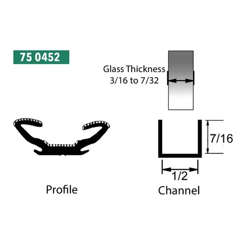 Precision Replacement Parts 75 0452 Glass Run Channel