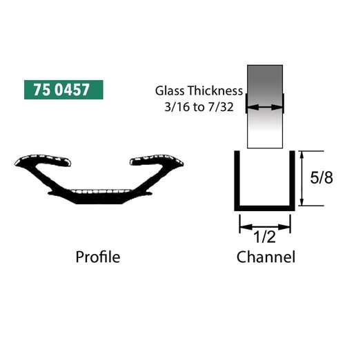 Precision Replacement Parts 75 0457 Glass Run Channel