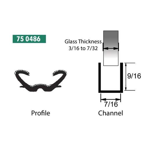 Precision Replacement Parts 75 0486 Glass Run Channel