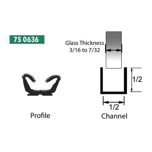 Precision Replacement Parts 75 0636 Glass Run Channel