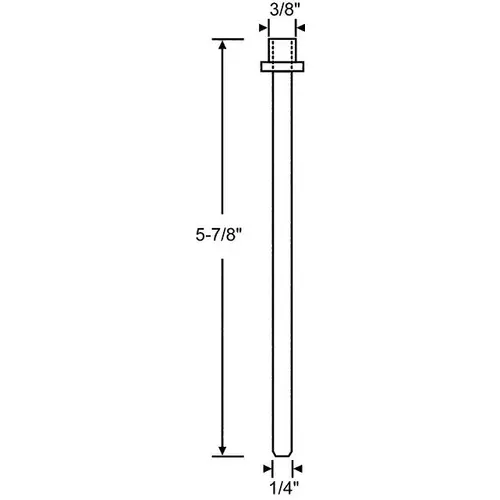 STRAIGHT PIN WITH DIAMOND KNURL