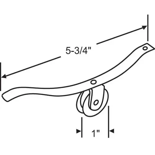 ROLLER ASSEMBLY 1in NYLON