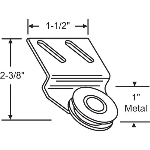 TOP HUNG ROLLER & BRACKET ASSY ZTER 11 B