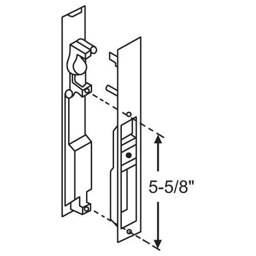 Flush Mount Patio Door Lock No Key