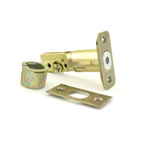 Triple Option Adjustable Deadbolt Antique Brass Finish