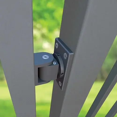 Center Mnt Hinge/Closer-108 S-Alum bracket, Dark gray