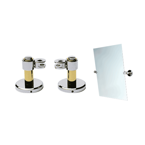 Brass and Chrome Deco Mirror Pivot