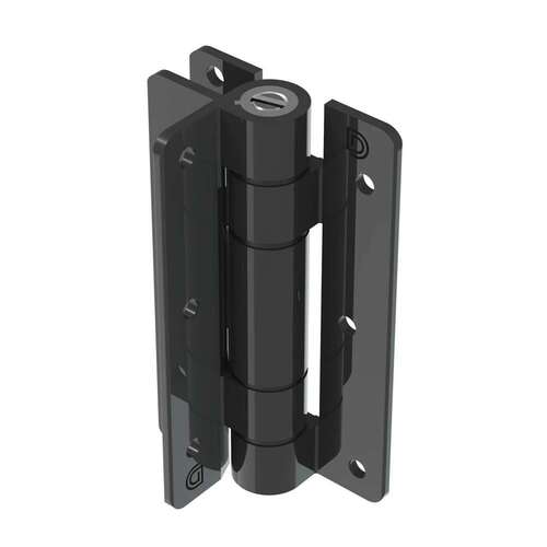 KwikFit KF3A1BL ALUMINIUM - Wall or Post Mounted 1" (25mm) / Black (Gloss) Pair