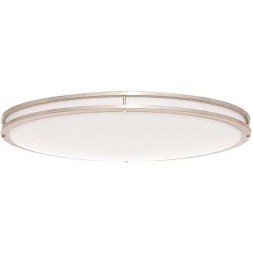 32 in. Oval Brushed Nickel Integrated LED Ceiling Flush Mount