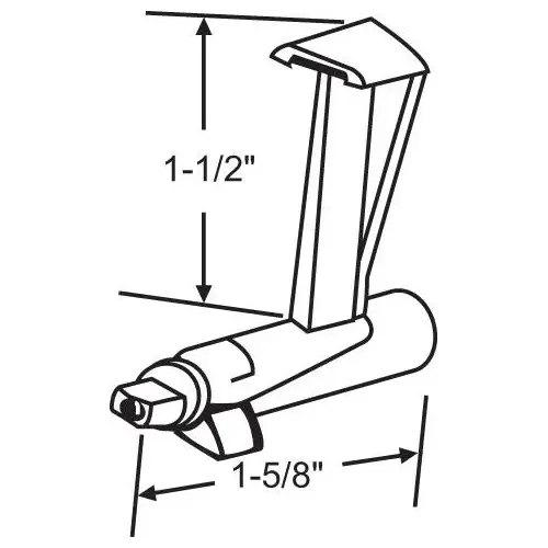 PATIO DOOR LATCH - DIE CAST