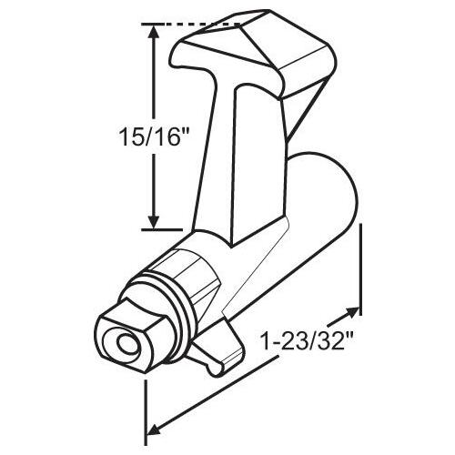 PATIO DOOR LATCH DIE CAST