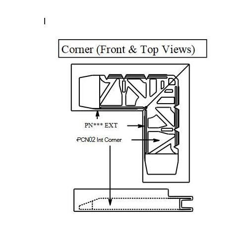 Internal Nylon Corner for Patio Screen FCK-001